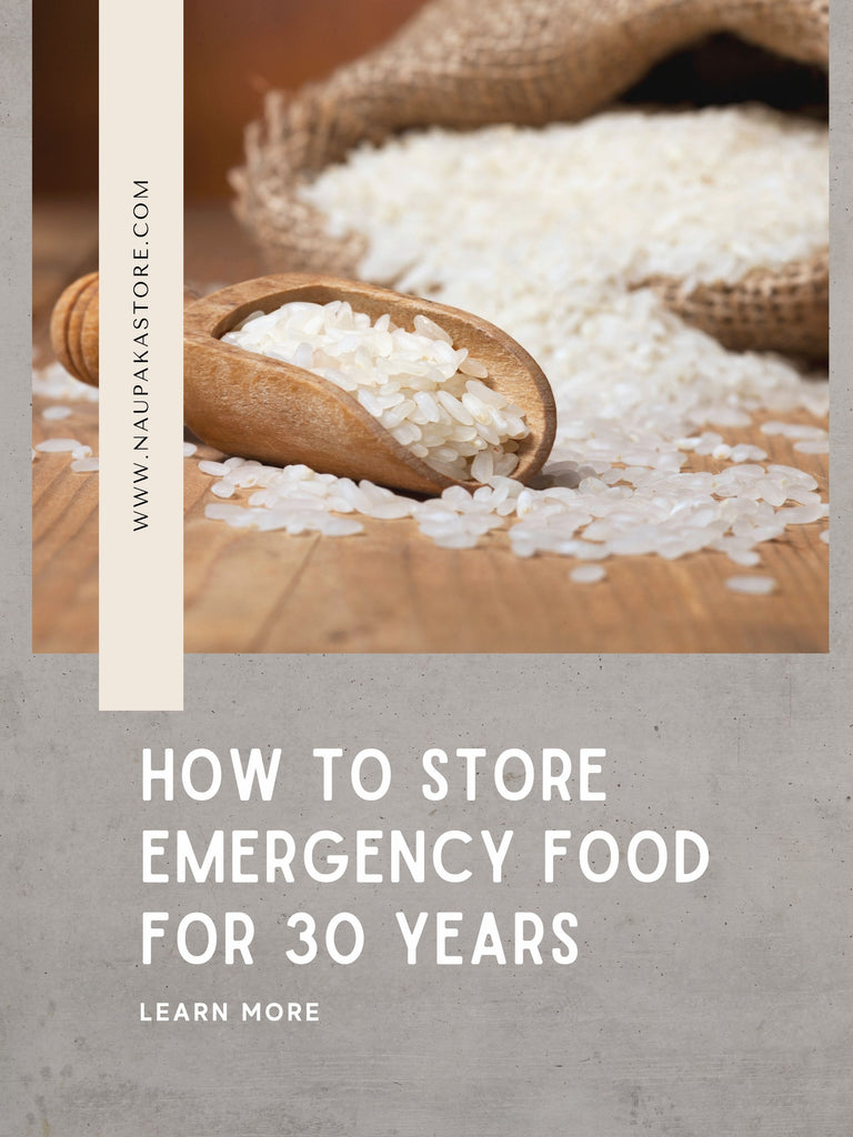 how to store emergency prep food for long term with mylar bags and oxygen absorbers