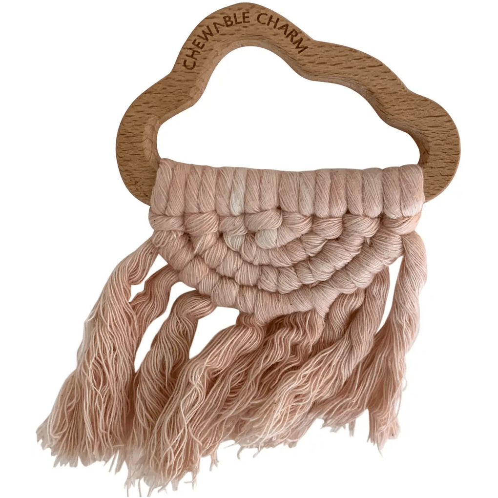 Chewable Charm Babies & Kids Organic Cloud Macrame Teether