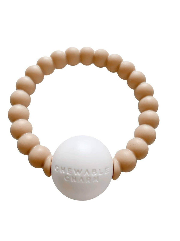 Chewable Charm Teether Toy Rattle - Nude