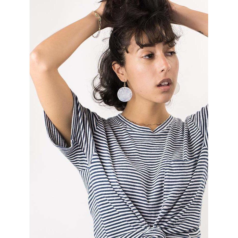 Co Kind Jewelry Earrings Simple Capiz Shell Earrings