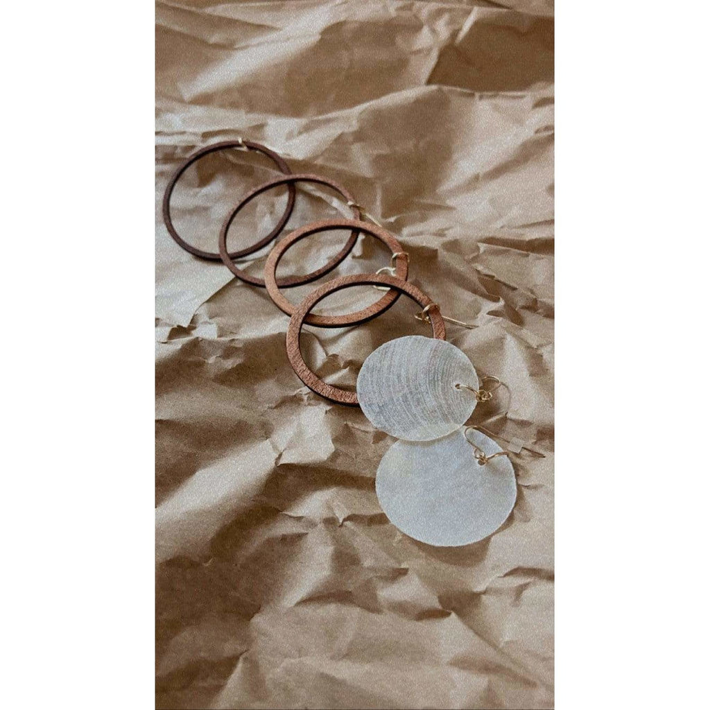 Co Kind Jewelry Earrings Simple Capiz Shell Earrings