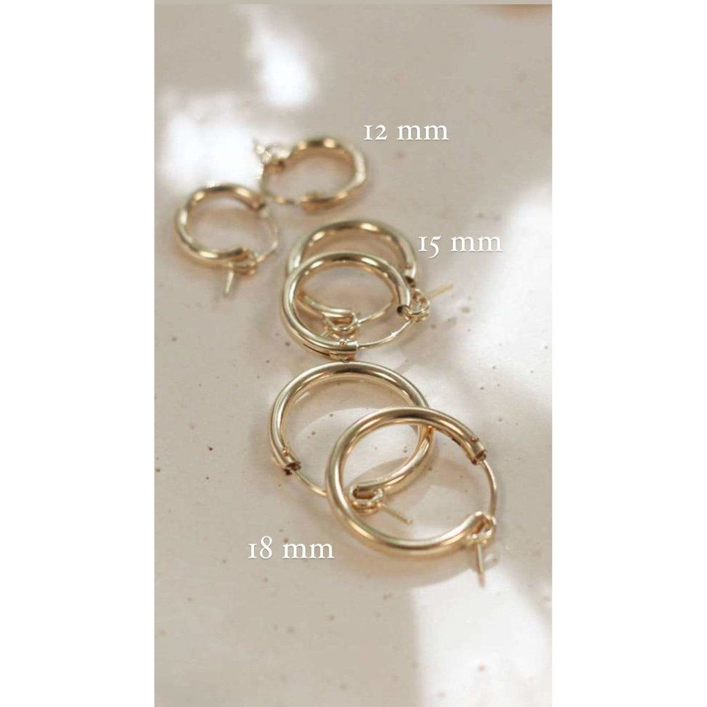 Company Kind Earrings Everyday 14kt Gold Hoops