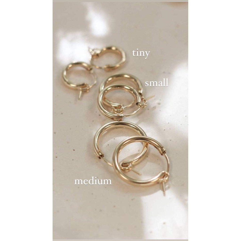 Company Kind Earrings Everyday 14kt Gold Hoops