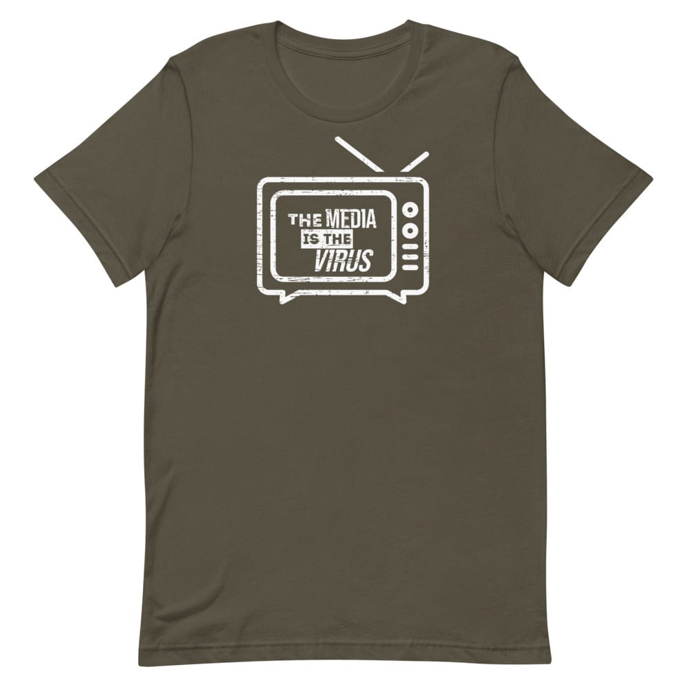 Naupaka Army / S The Media is the Virus TV Short-Sleeve Unisex T-Shirt 4954316_8440