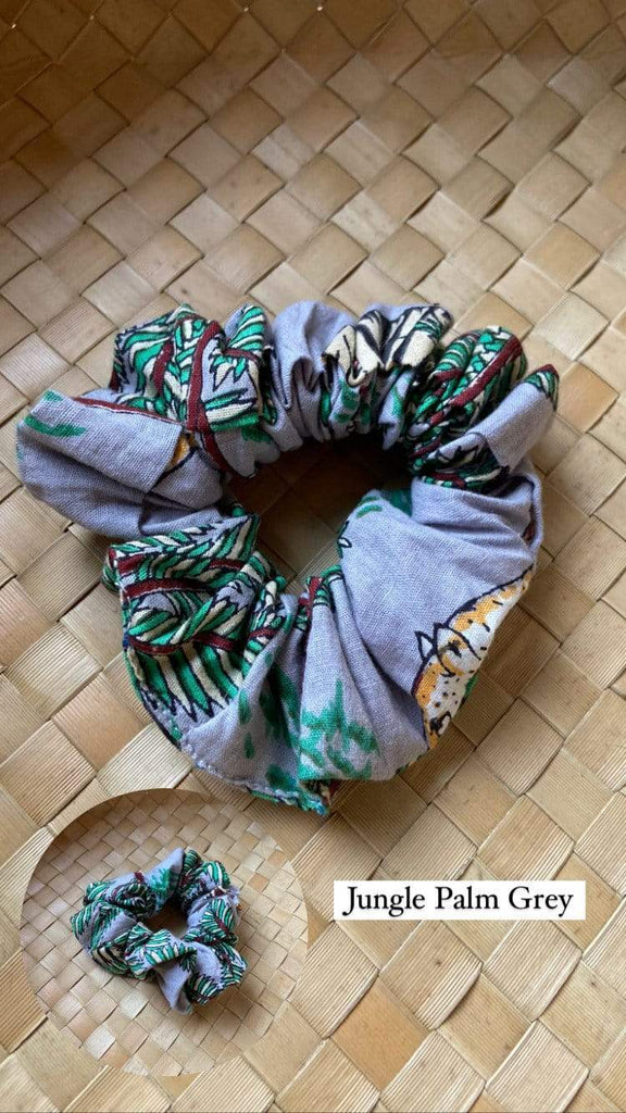 Naupaka Block Print Scrunchies