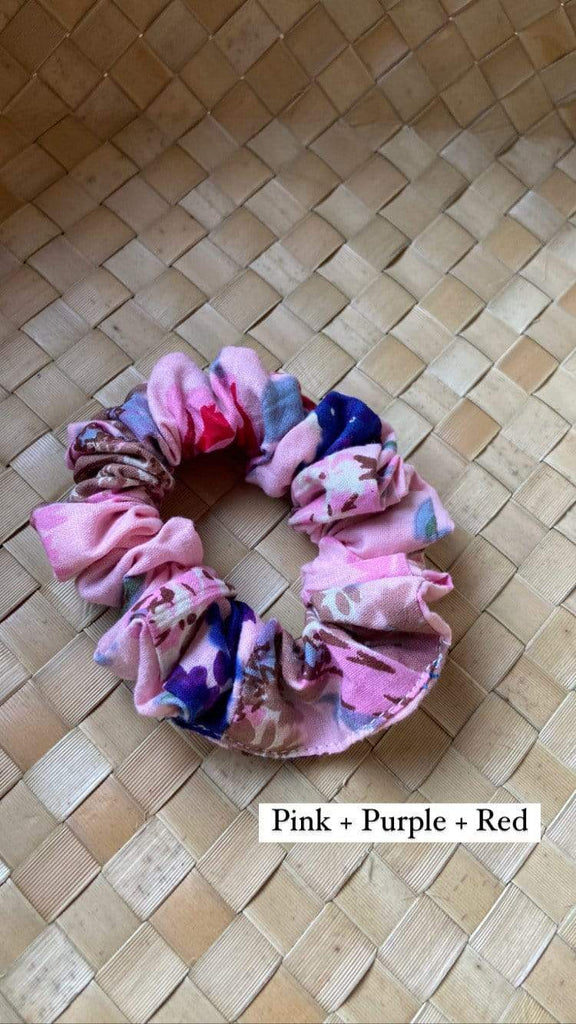 Naupaka Block Print Scrunchies