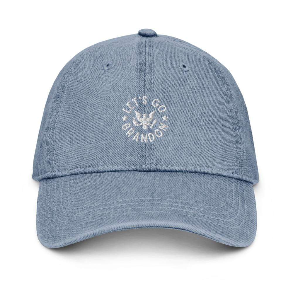 Naupaka Blue Let's Go Brandon Presidential Seal Light Wash Denim Hat 6474666_11984