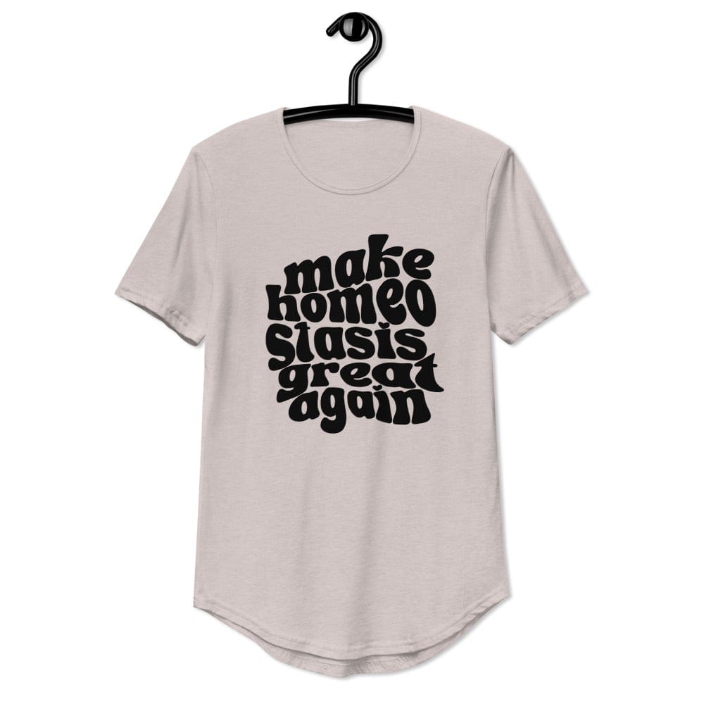 Naupaka Heather Cool Grey / S Make Homeostasis Great Again Curved Hem T-Shirt 2640166_12684