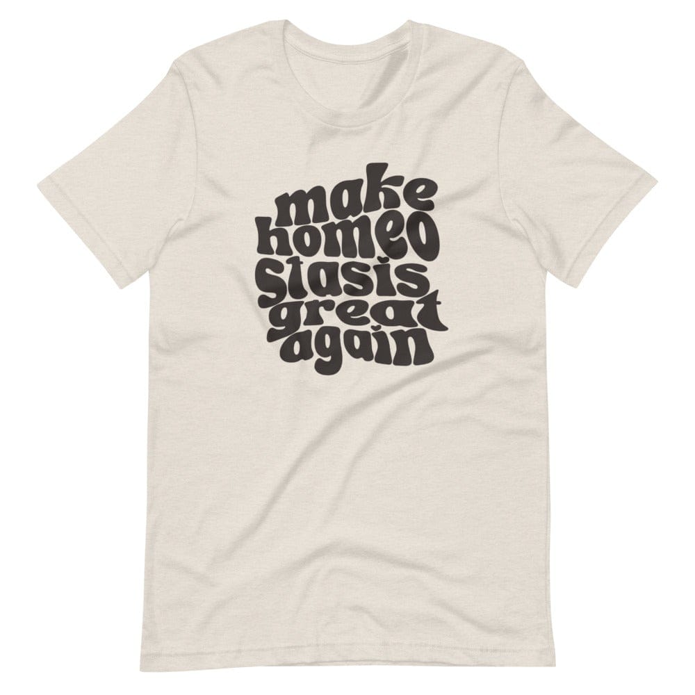 Naupaka Heather Dust / S Make Homeostasis Great Again Crew Neck Tee Shirt 7369063_10360