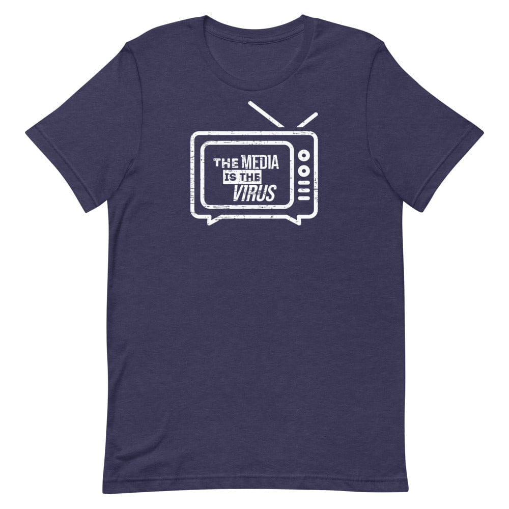 Naupaka Heather Midnight Navy / XS The Media is the Virus TV Short-Sleeve Unisex T-Shirt 4954316_9569
