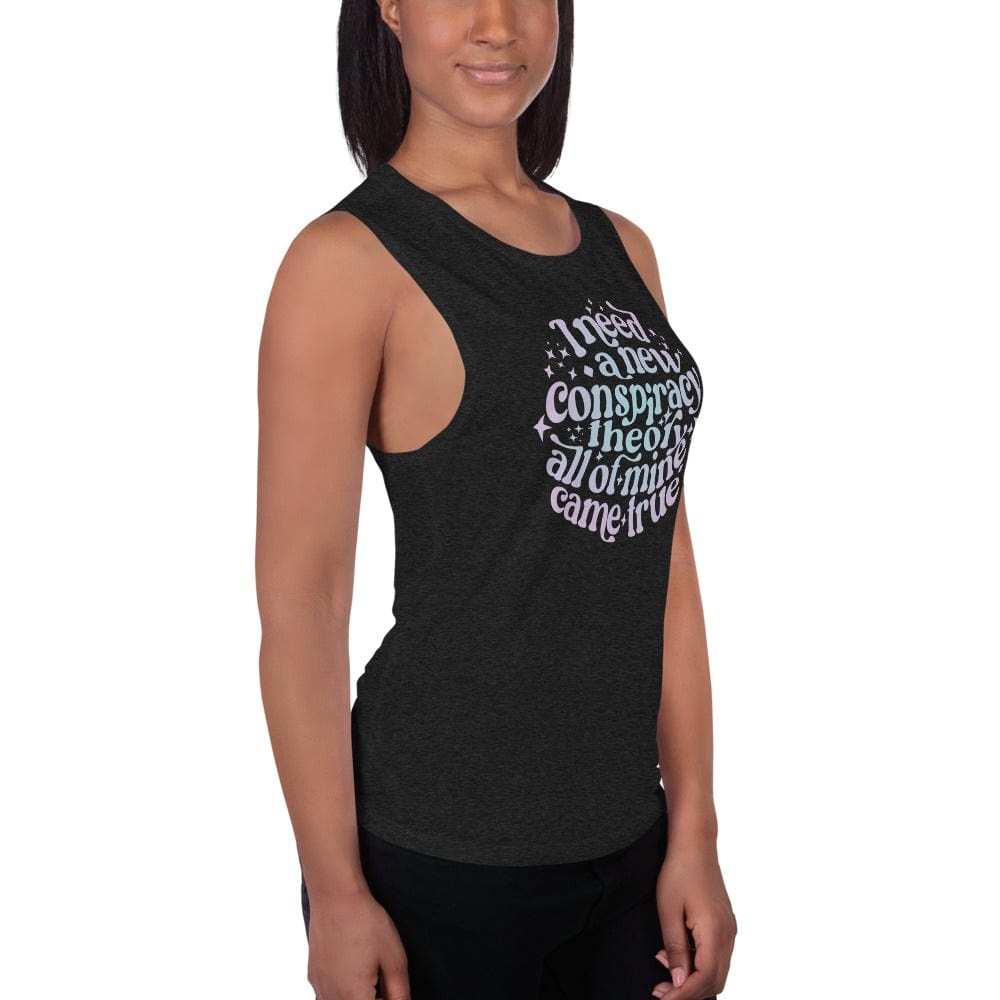 Naupaka I Need a New Conspiracy Theory Ladies’ Muscle Tank (Mermaid Tones, Nursing Friendly)