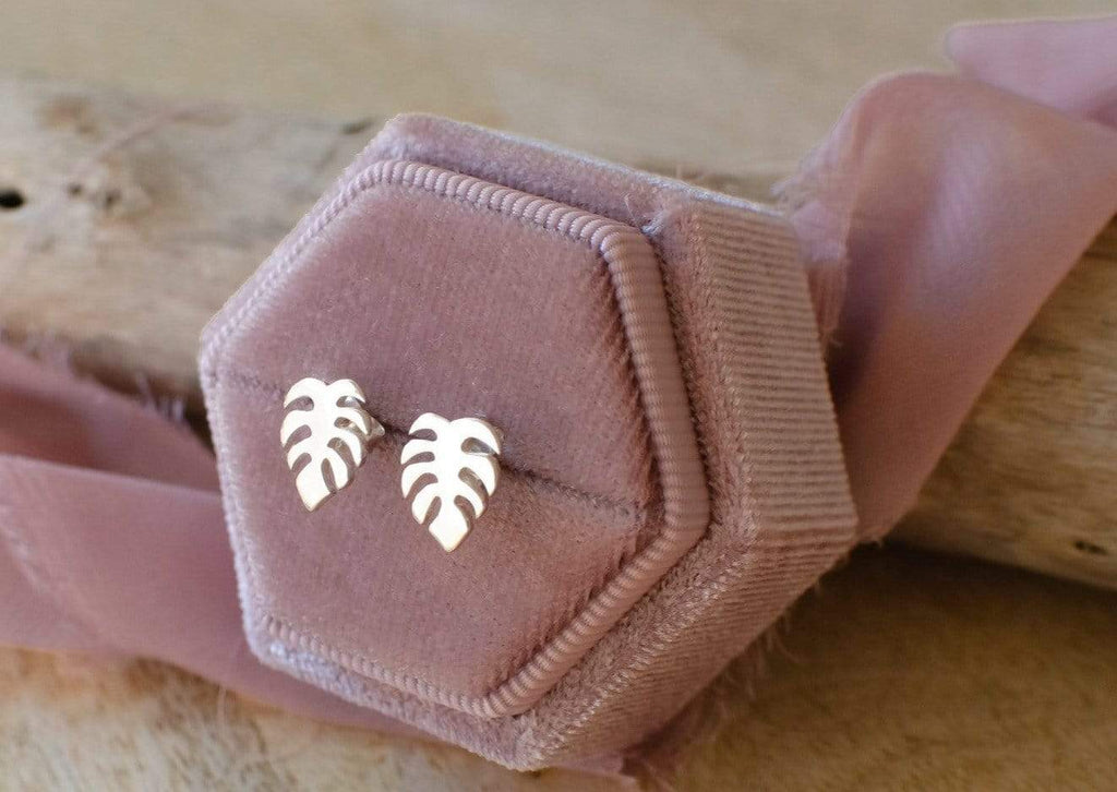 Naupaka Jewelry Monstera Earrings