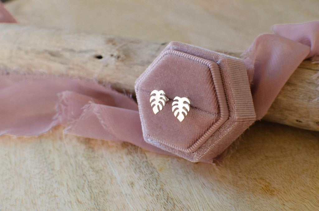 Naupaka Jewelry Monstera Earrings