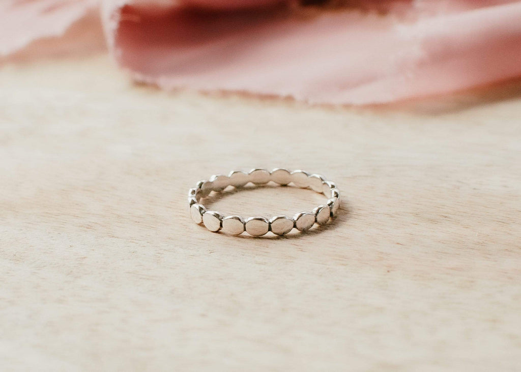 Naupaka Jewelry Sterling Silver Bubble Stacking Ring