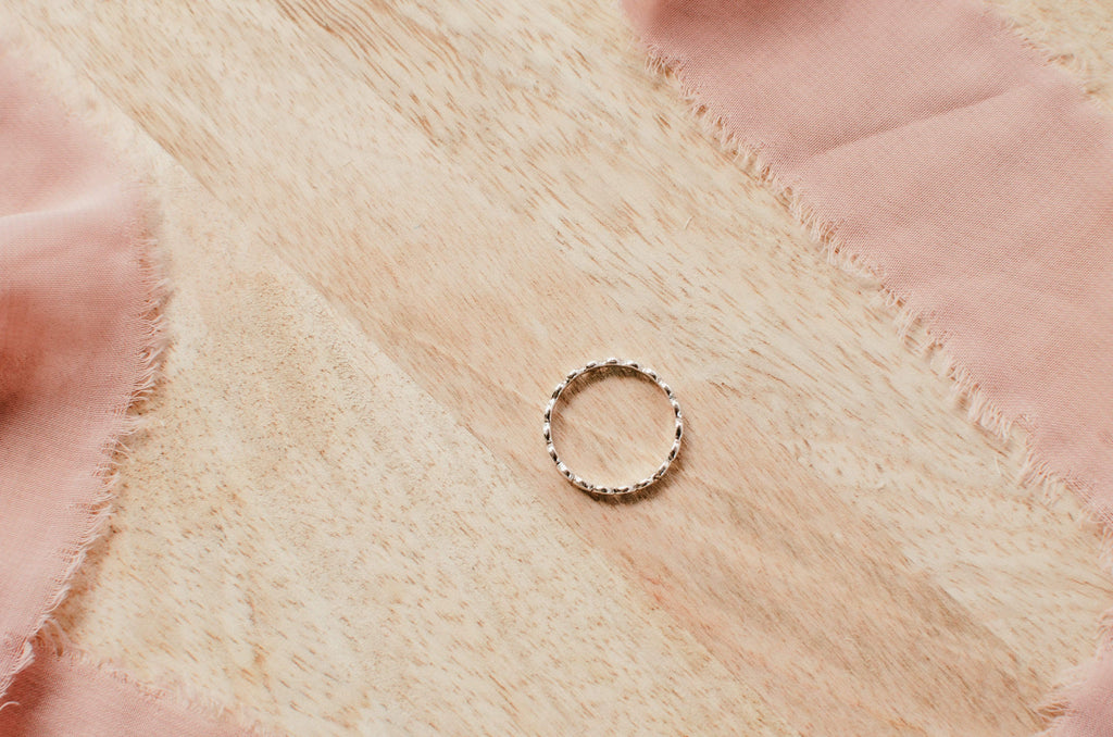 Naupaka Jewelry Sterling Silver Bubble Stacking Ring