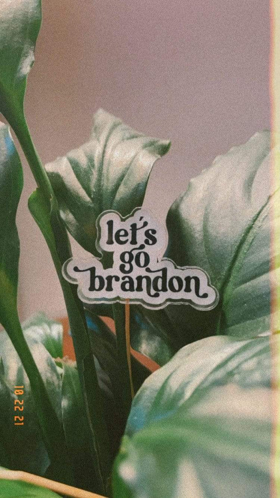 Naupaka Let’s go Brandon acrylic pin
