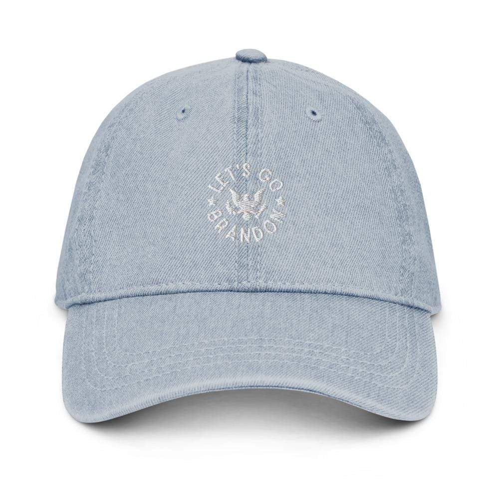 Naupaka Light Blue Let's Go Brandon Presidential Seal Light Wash Denim Hat 6474666_11985