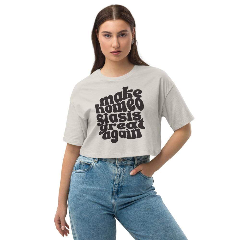 Naupaka Make Homeostasis greast again Loose drop shoulder crop top