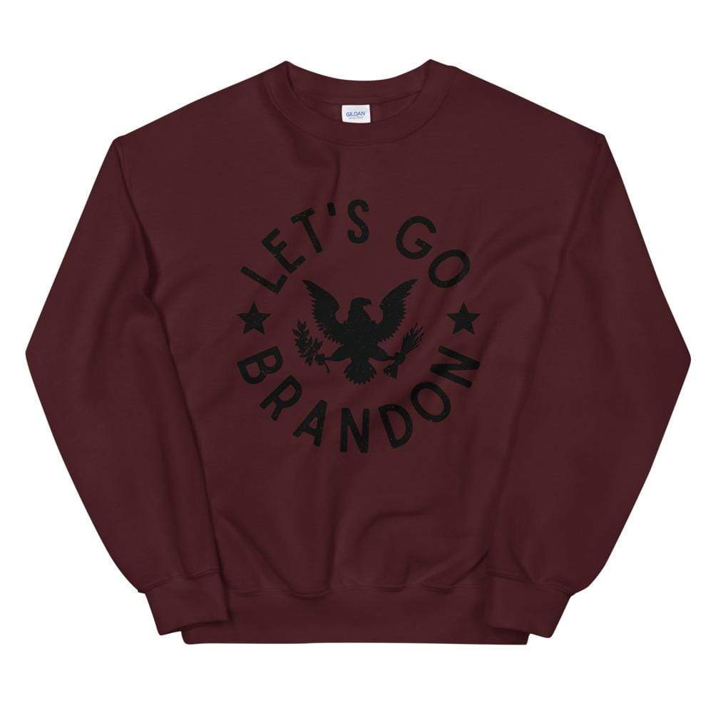 Naupaka Maroon / S Let's Go Brandon Presidential Seal Unisex Sweatshirt 5354735_5490