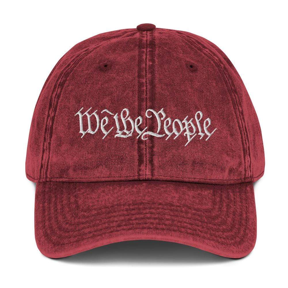Naupaka Maroon We the People Embroidered Vintage Wash Baseball Cap 1362463_9793