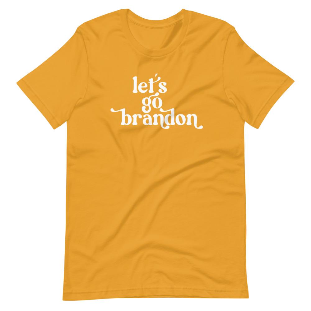 Naupaka Mustard / XS Let's Go Brandon Short-Sleeve Unisex T-Shirt 2815014_10375