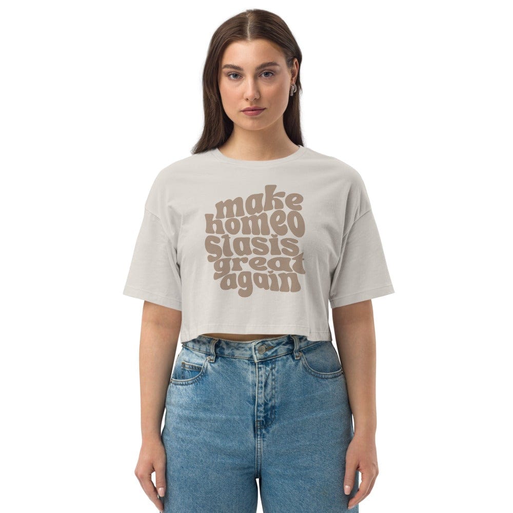 Naupaka S Loose drop shoulder crop top 9113606_12663