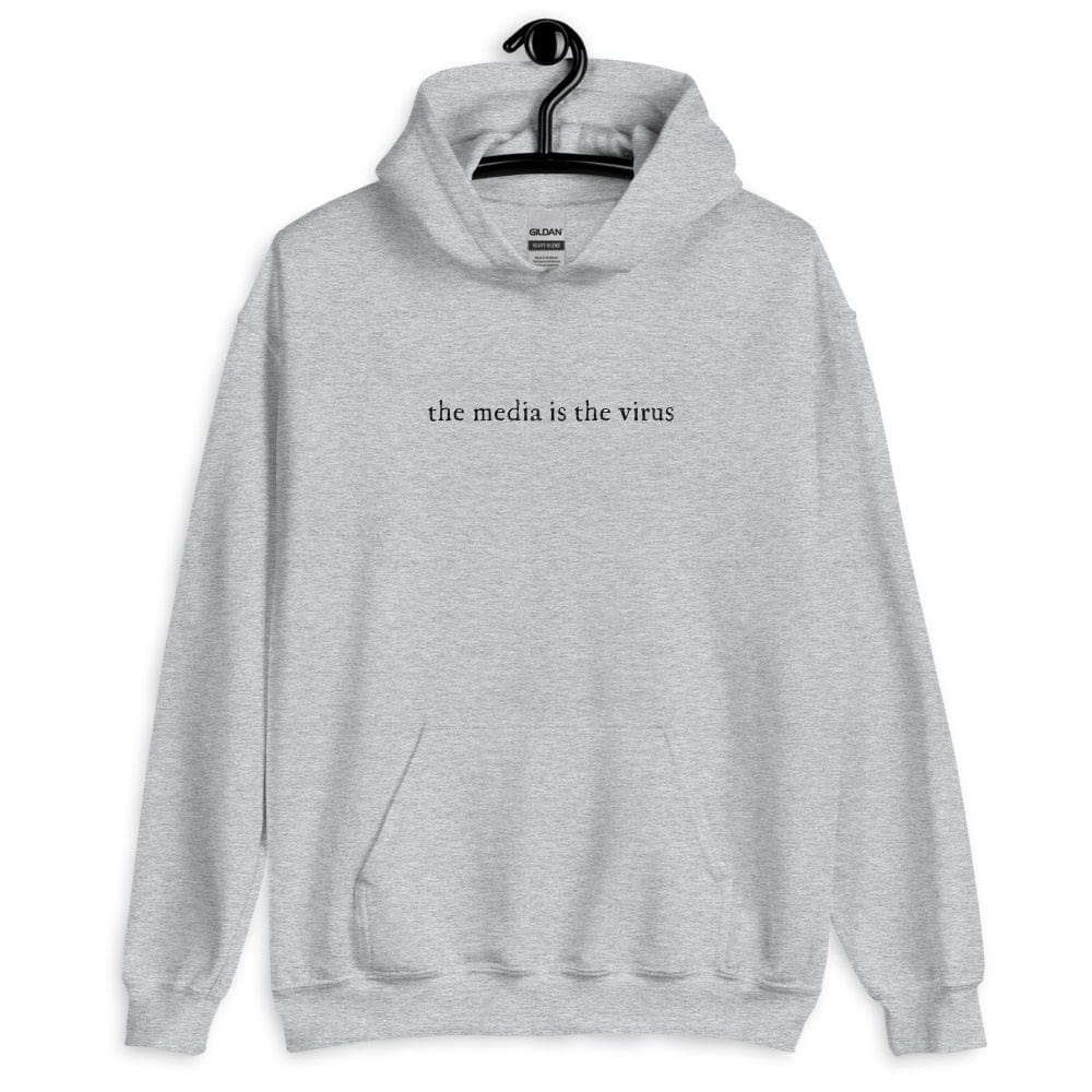 Naupaka Sport Grey / S The Media is the Virus Unisex Hoodie 1803224_5610