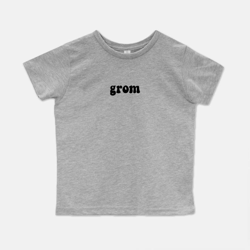 Naupaka Trading Co. Baby Clothing 2T / Heather Gray Grom Toddler Cotton Crew T Shirt (2T-4T) PMC13-GY-2T.179646 Grom Toddler Cotton Crew T Shirt (2T-4T)