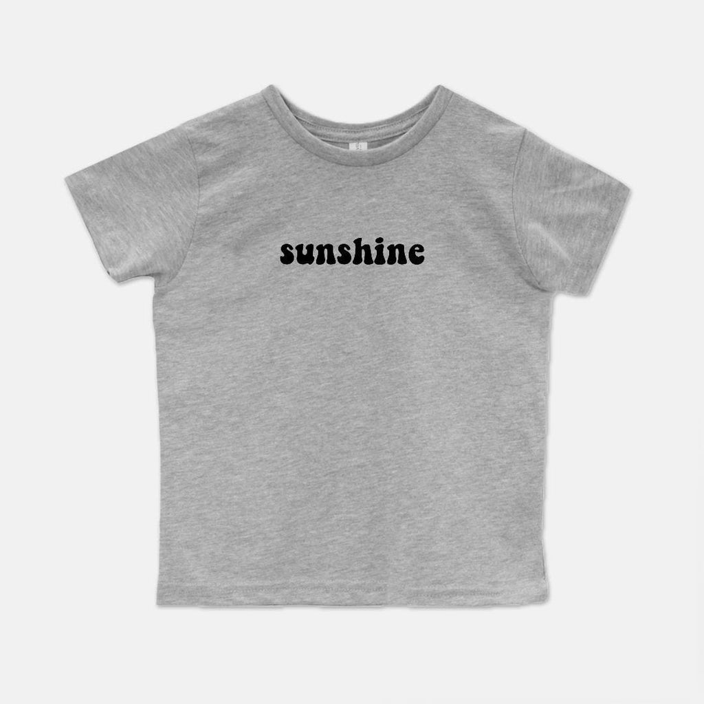 Naupaka Trading Co. Baby Clothing 2T / Heather Gray Sunshine Toddler Cotton Crew Tee (2T-4T) PMC13-GY-2T.179661 Sunshine Toddler Cotton Crew Tee (2T-4T)