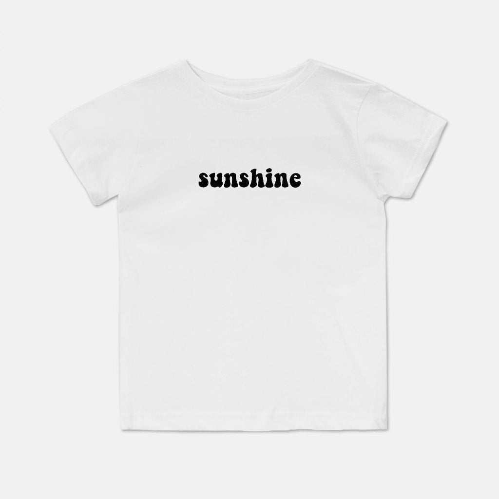 Naupaka Trading Co. Baby Clothing 2T / White Sunshine Toddler Cotton Crew Tee (2T-4T) PMC13-WT-2T.179660 Sunshine Toddler Cotton Crew Tee (2T-4T)