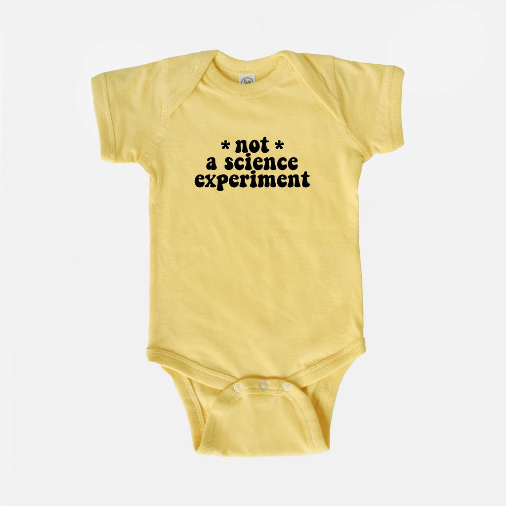 Naupaka Trading Co. Baby Clothing 6 mo. / Butter Naupaka Not a Science Experiment Baby One Piece PMC10-BUTR-6mo.144121 Naupaka Not a Science Experiment Baby One Piece