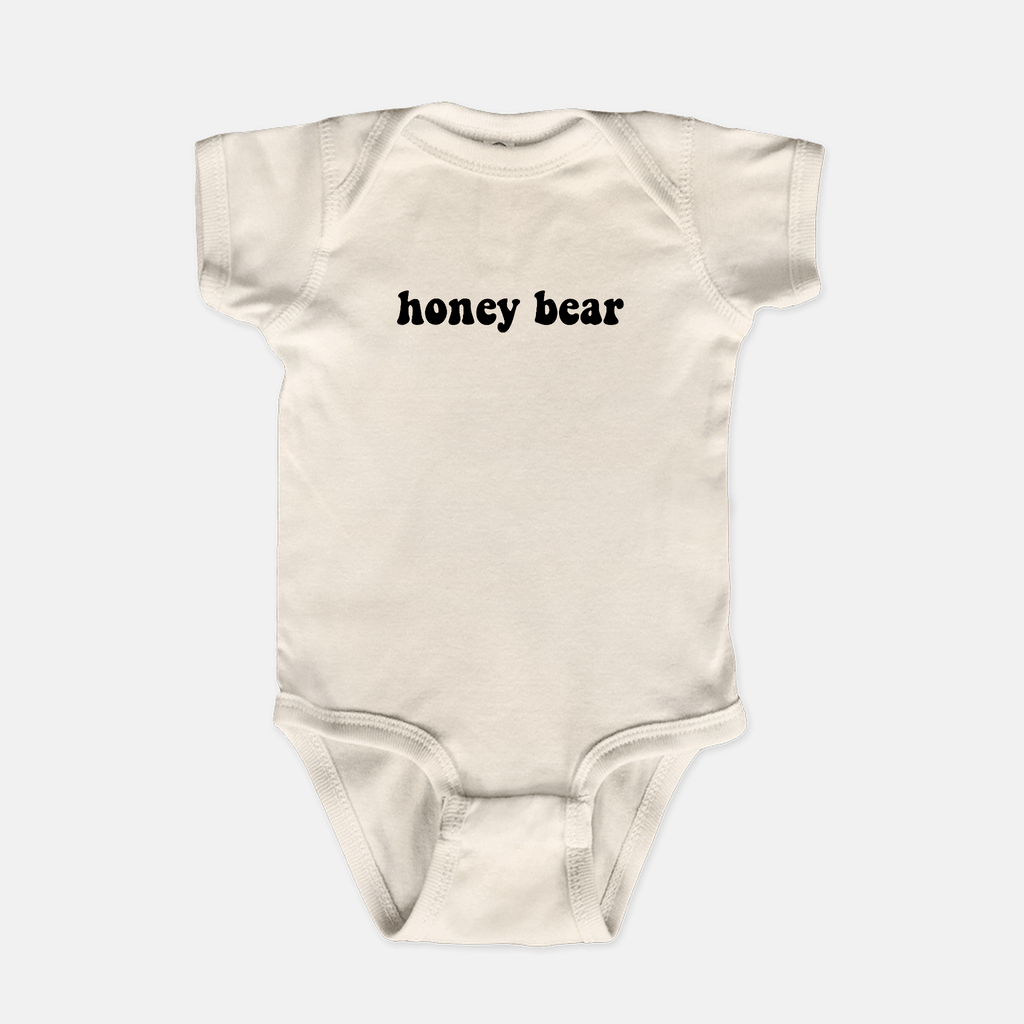 Naupaka Trading Co. Baby Clothing 6 mo. / Natural Honey Bear Baby One Piece PMC10-NAT-6mo.146596 Honey Bear Baby One Piece