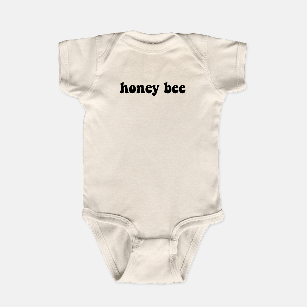 Naupaka Trading Co. Baby Clothing 6 mo. / Natural Honey Bee Nickname Baby One Piece PMC10-NAT-6mo.141018 Honey Bee Nickname Baby One Piece