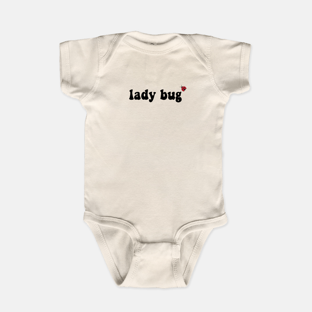 Naupaka Trading Co. Baby Clothing 6 mo. / Natural Lady Bug Baby One Piece PMC10-NAT-6mo.142630 Lady Bug Baby One Piece