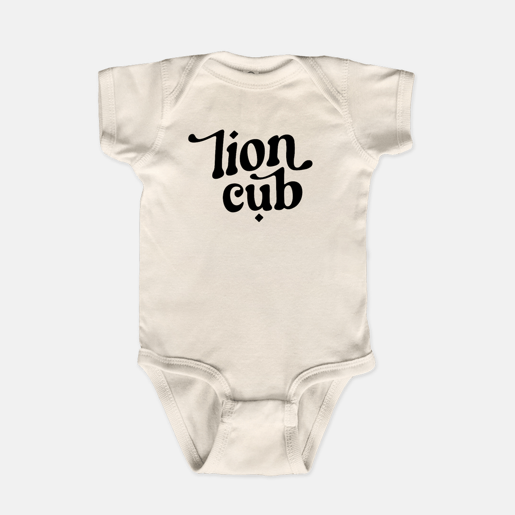 Naupaka Trading Co. Baby Clothing 6 mo. / Natural Naupaka Lion Cub Baby One Piece PMC10-NAT-6mo.139170 Naupaka Lion Cub Baby One Piece