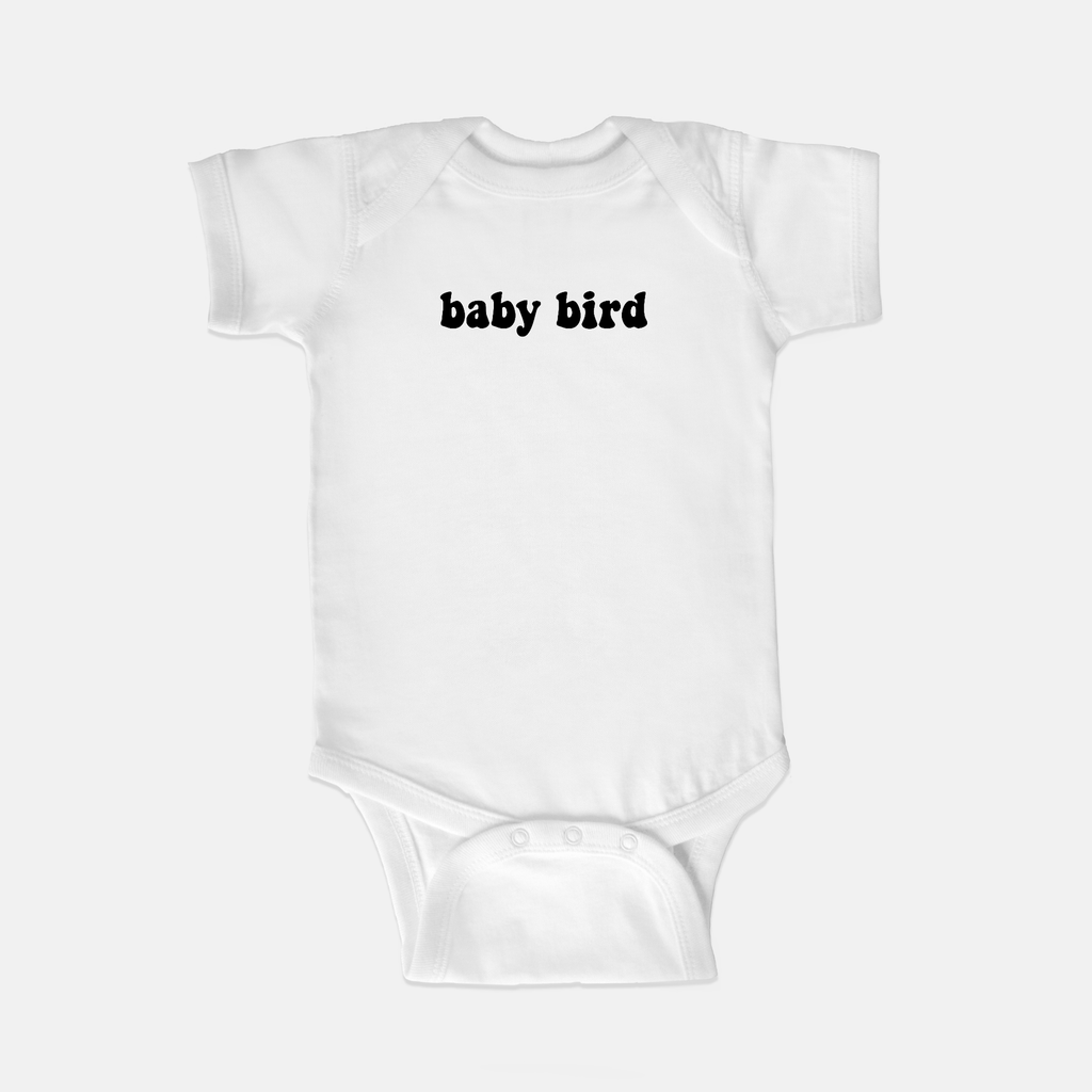 Naupaka Trading Co. Baby Clothing 6 mo. / White Baby Bird Nickname Baby One Piece Suit PMC10-WT-6mo.142650 Baby Bird Nickname Baby One Piece Suit