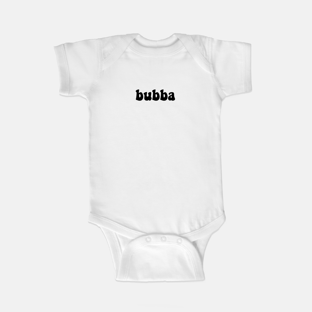 Naupaka Trading Co. Baby Clothing 6 mo. / White Bubba Retro Baby One Piece PMC10-WT-6mo.146532 Bubba Retro Baby One Piece