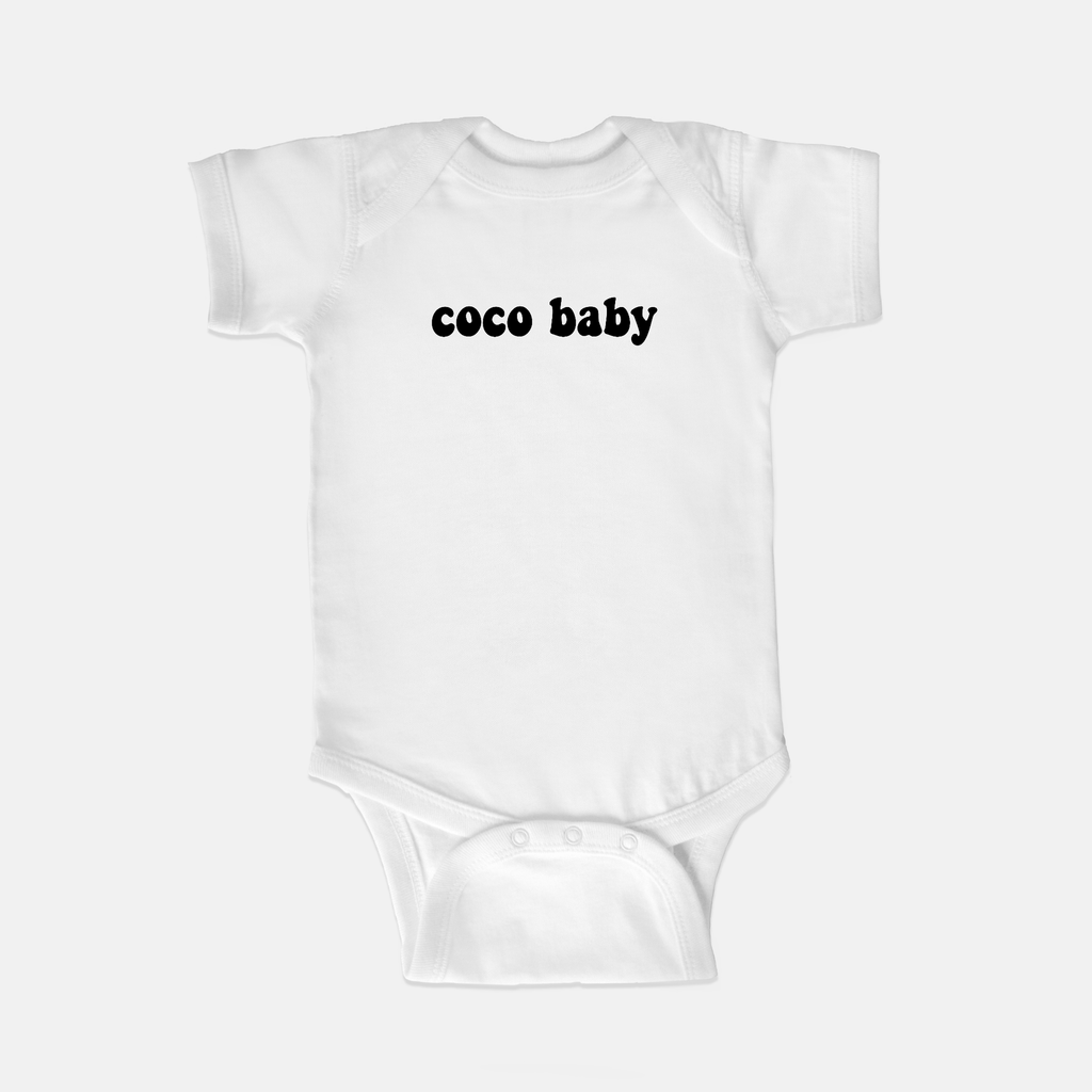 Naupaka Trading Co. Baby Clothing 6 mo. / White Coco Baby One Piece Suit PMC10-WT-6mo.146604 Coco Baby One Piece Suit 