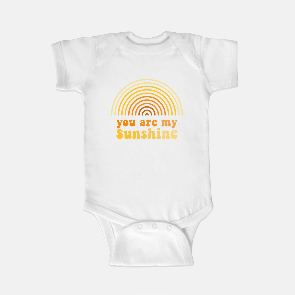 Naupaka Trading Co. Baby Clothing 6 mo. / White You Are My Sunshine Retro Baby One Piece PMC10-WT-6mo.151064