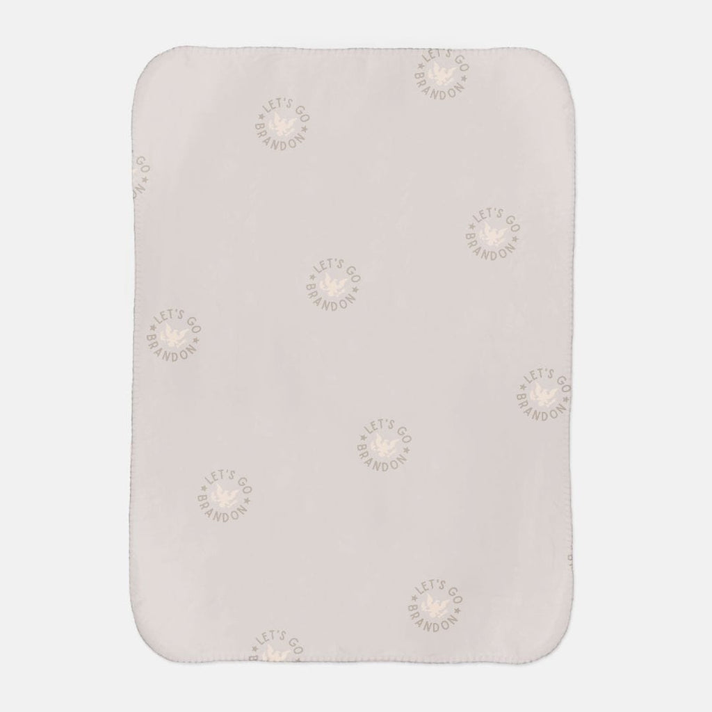 Naupaka Trading Co. Blankets and Throws Let's Go Brandon Sherpa Blanket - 30" x 40" (Cream) PMC35.159253 Let's Go Brandon Presidential Seal Sherpa Blanket - 30" x 40" (Cream)