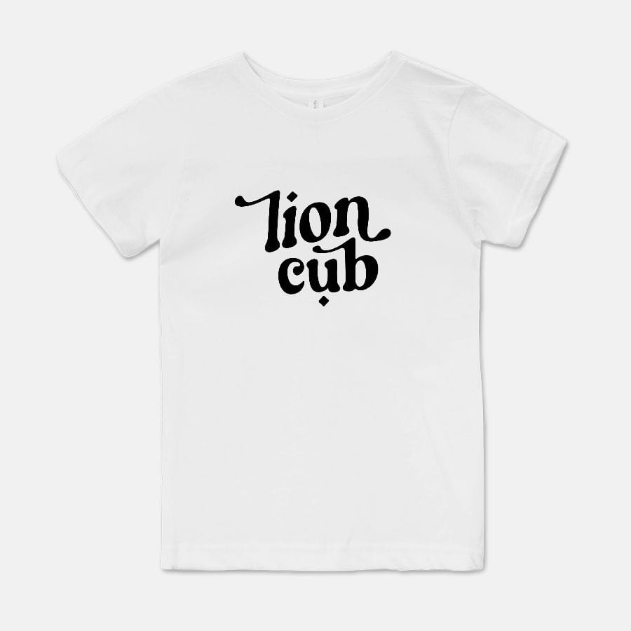 Naupaka Trading Co. Kids' Clothing Small / White Naupaka Lion Cub Youth Tee (S-XL) PMC30-WT-S.139263 Naupaka Lion Cub Youth Tee (S-XL)