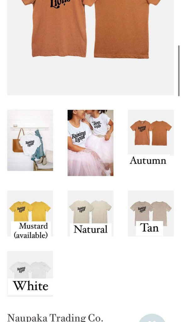 Naupaka Trading Co. T-Shirts Raising Lions Adult Tee (black ink)