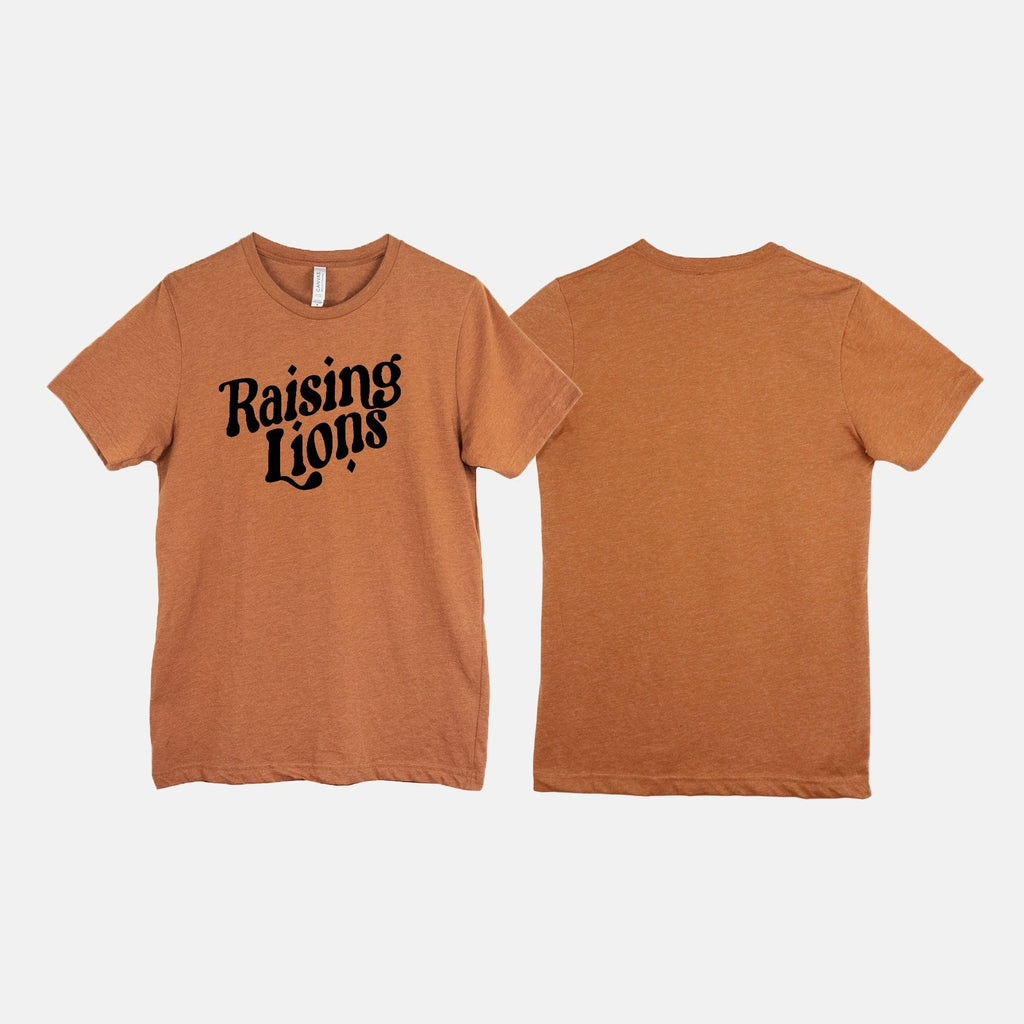 Naupaka Trading Co. T-Shirts Small / Autumn Raising Lions (black ink) PMA29-OneSide-AUTUMN-S.138921 Raising Lions (black ink)