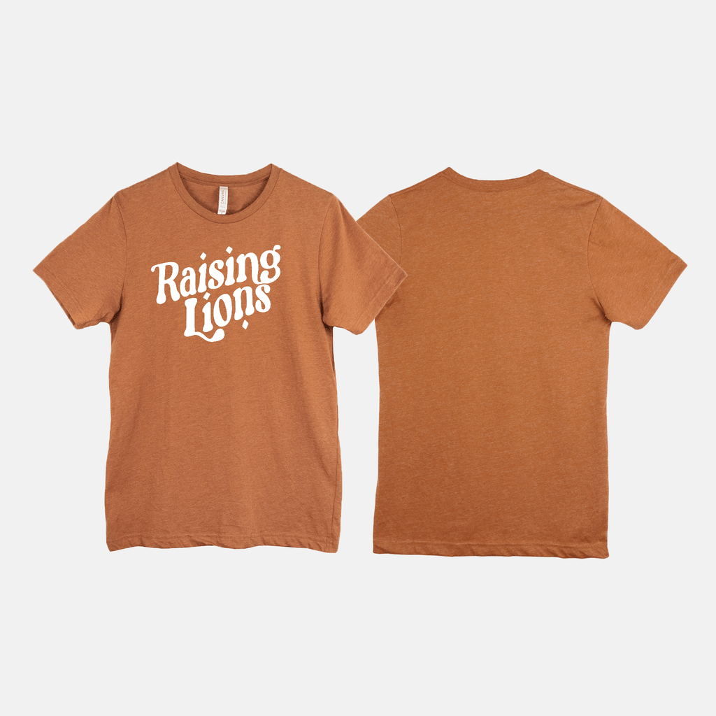 Naupaka Trading Co. T-Shirts Small / Heather Autumn Raising Lions Tee Shirt PMA29-OneSide-HTHAUTM-S.126919 Raising Lions Tee Shirt