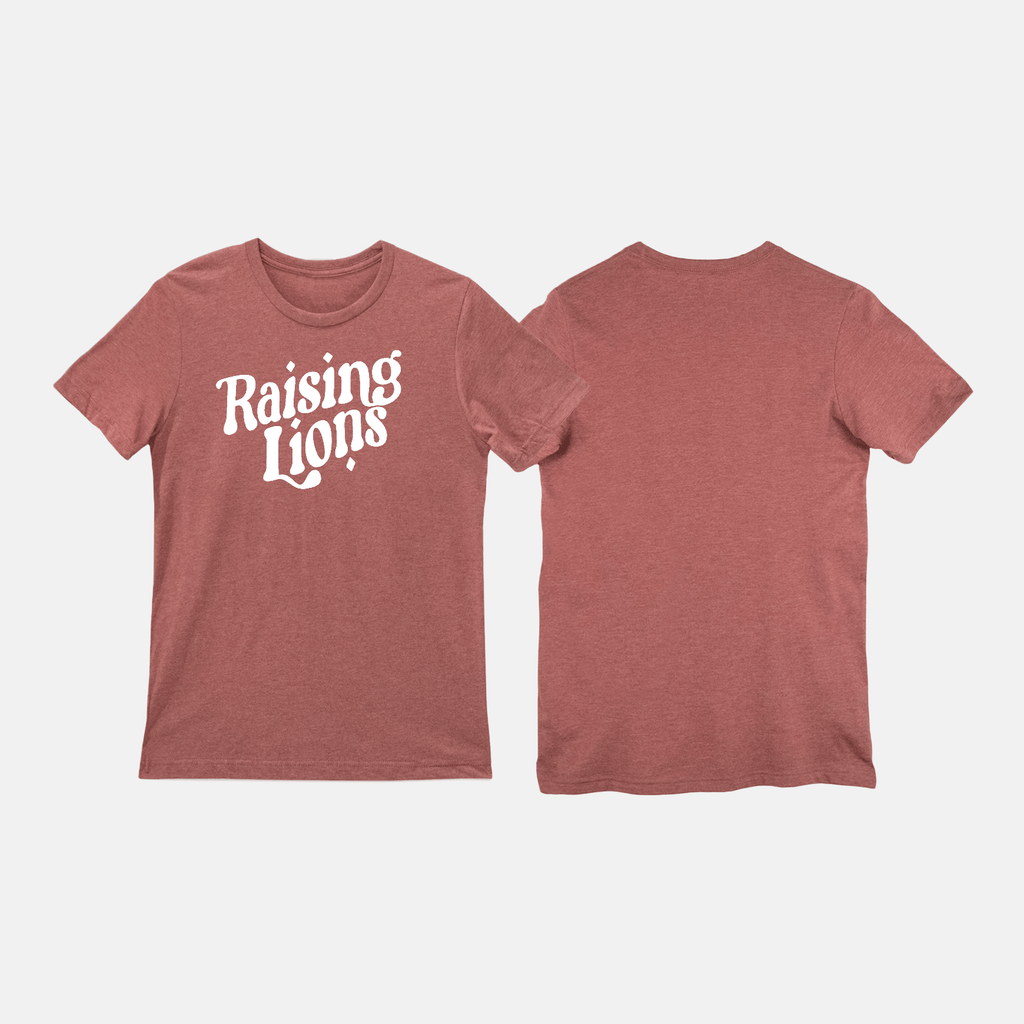 Naupaka Trading Co. T-Shirts Small / Heather Clay Raising Lions Tee Shirt PMA29-OneSide-HTHCLAY-S.126922 Raising Lions Tee Shirt