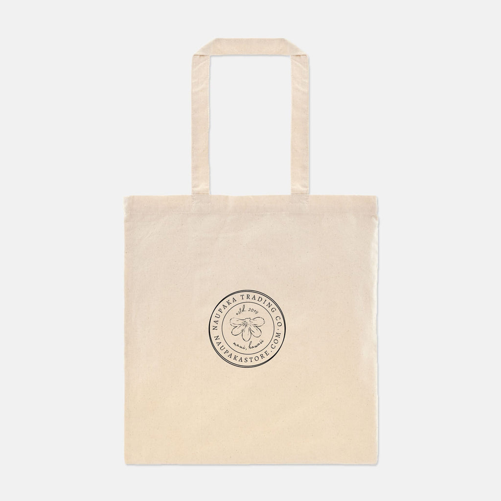 Naupaka Trading Co. Tote Bags Natural Naupaka Logo Tote Bag (Lightweight) PMA04-NAT.179833 Naupaka Logo Tote Bag (Lightweight)