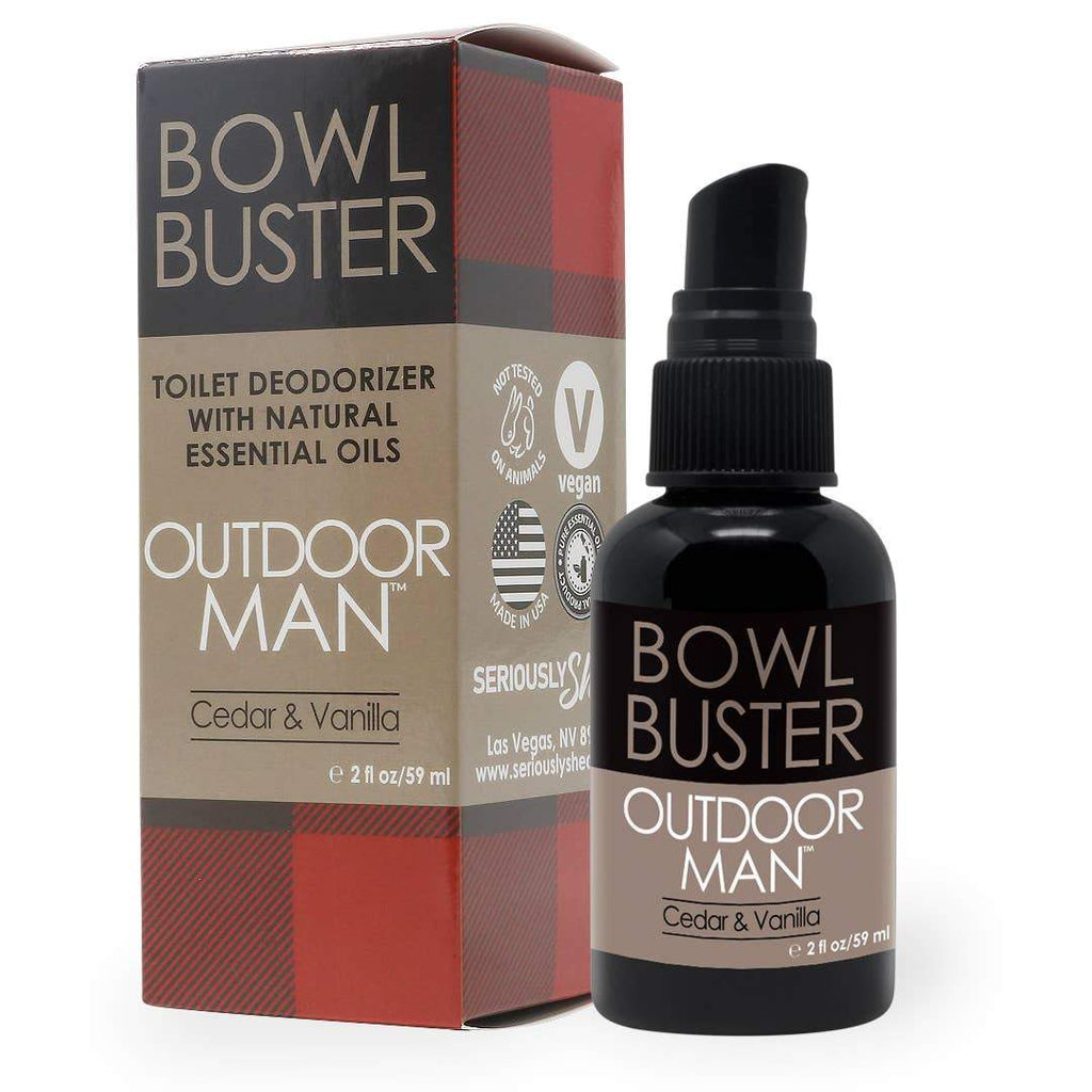 Seriously Shea Outdoor Man Bowl Buster | Deodorizing Toilet Spray for Men BB_OMA